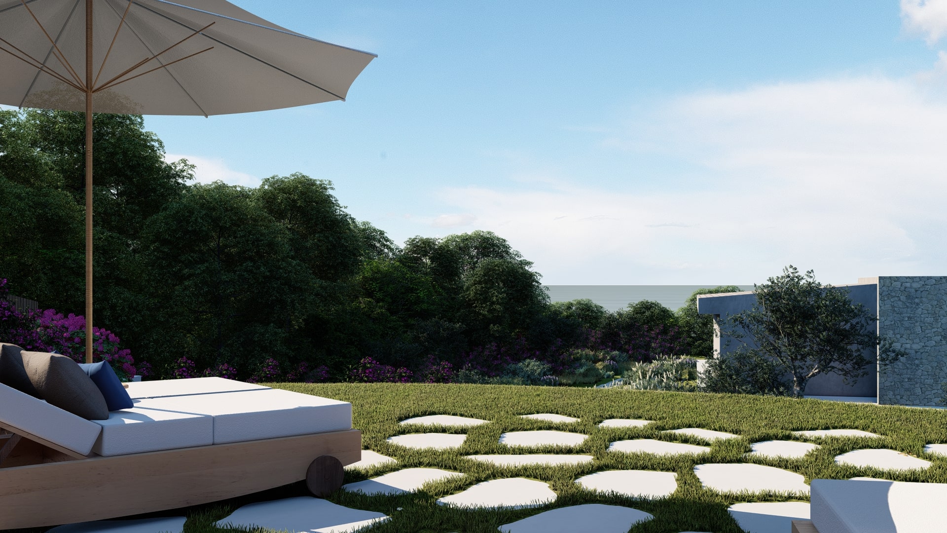 Realizzazione Giardini Olbia Render Realizzazione Giardini Per Ville Nord Sardegna